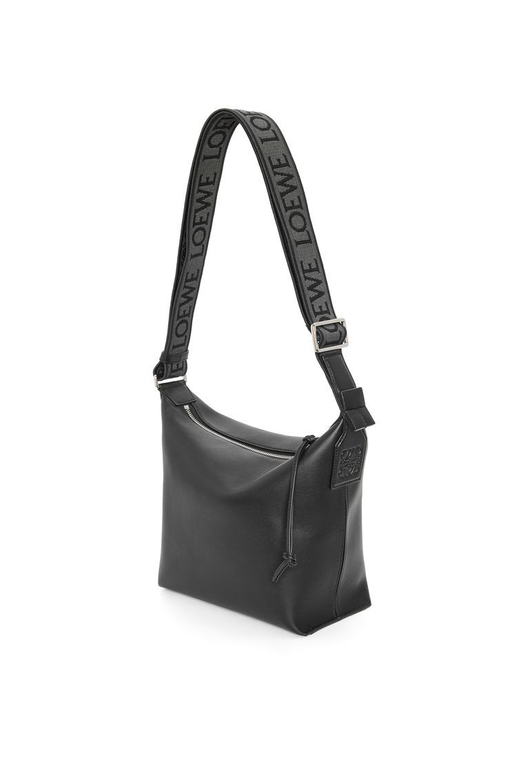 Small Cubi Crossbody bag in supple smooth calfskin and jacquard