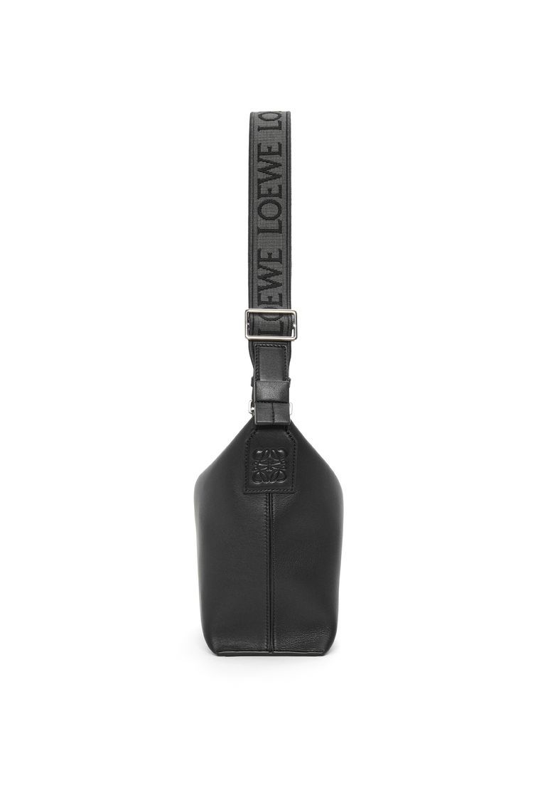 Small Cubi Crossbody bag in supple smooth calfskin and jacquard