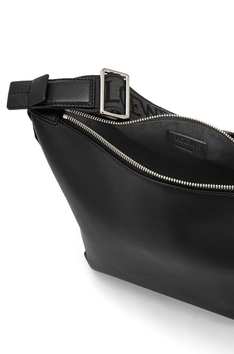 Small Cubi Crossbody bag in supple smooth calfskin and jacquard