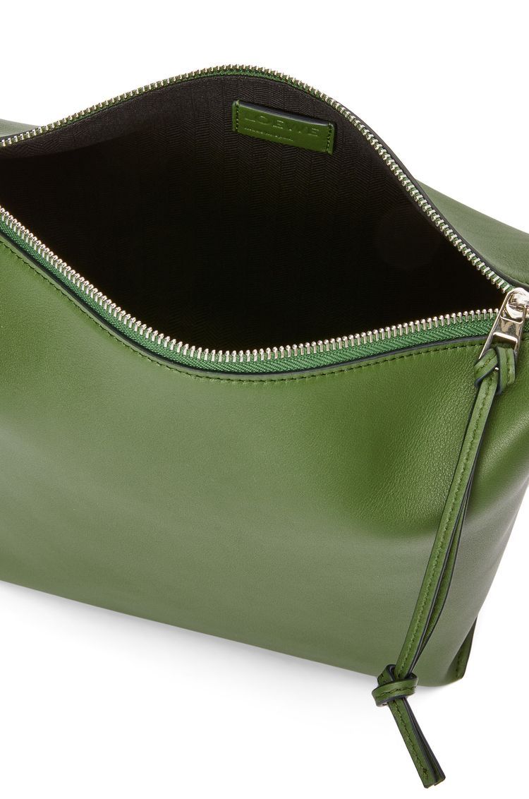 Small Cubi Crossbody bag in supple smooth calfskin and jacquard