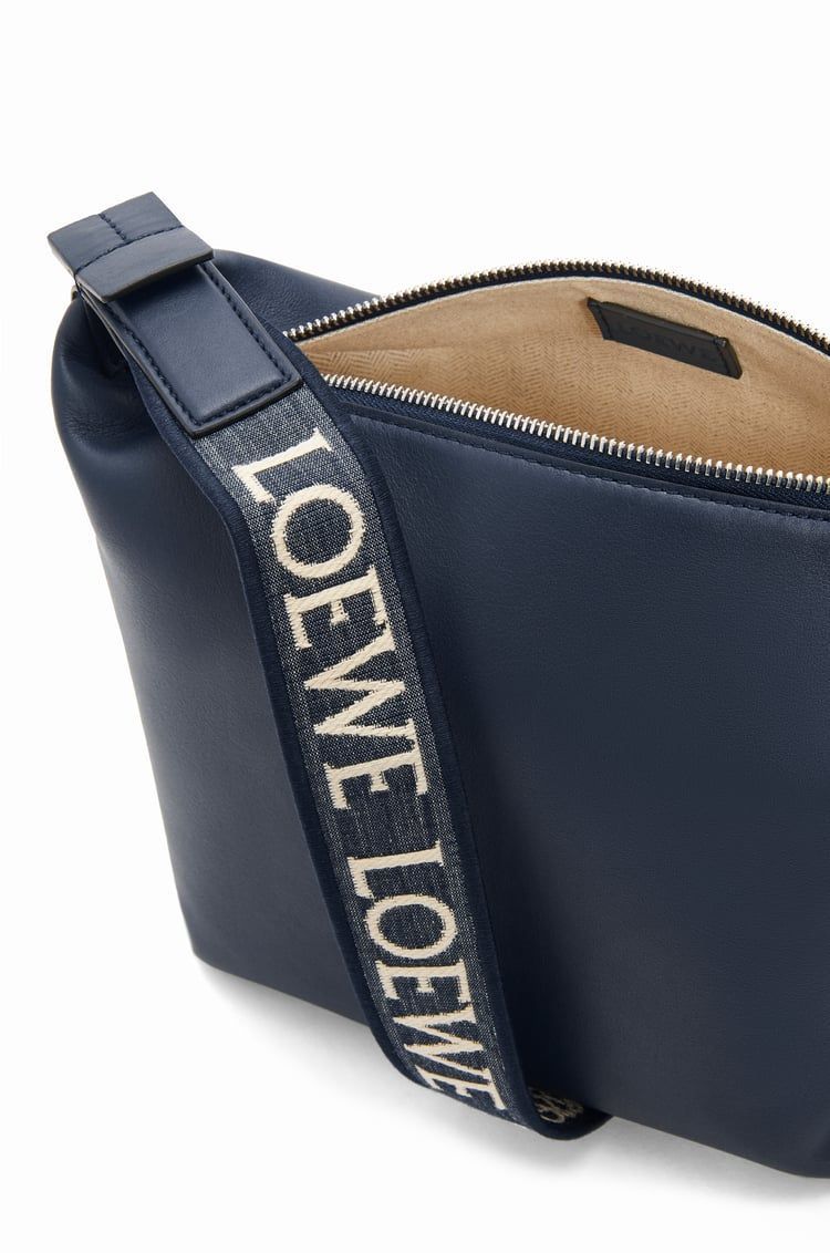 Small Cubi Crossbody bag in supple smooth calfskin and jacquard
