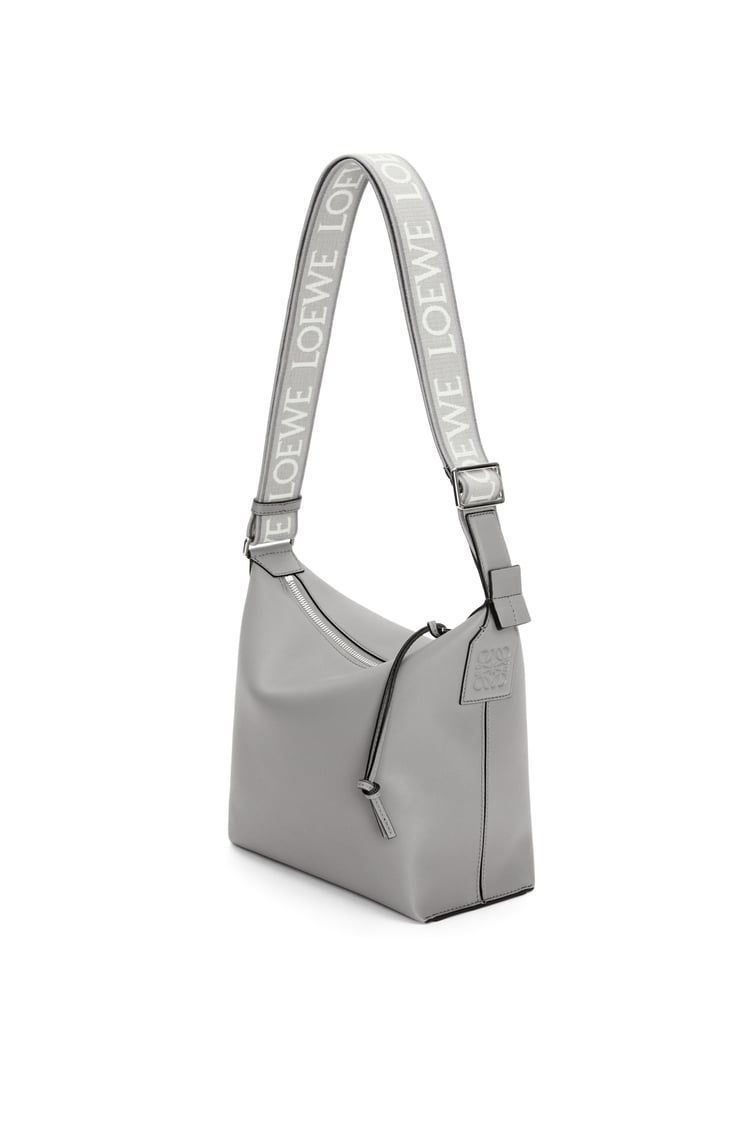 Small Cubi Crossbody bag in supple smooth calfskin and jacquard