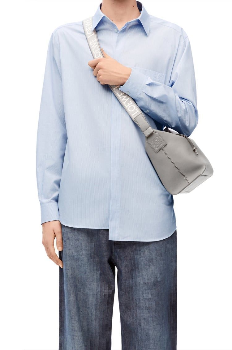 Small Cubi Crossbody bag in supple smooth calfskin and jacquard