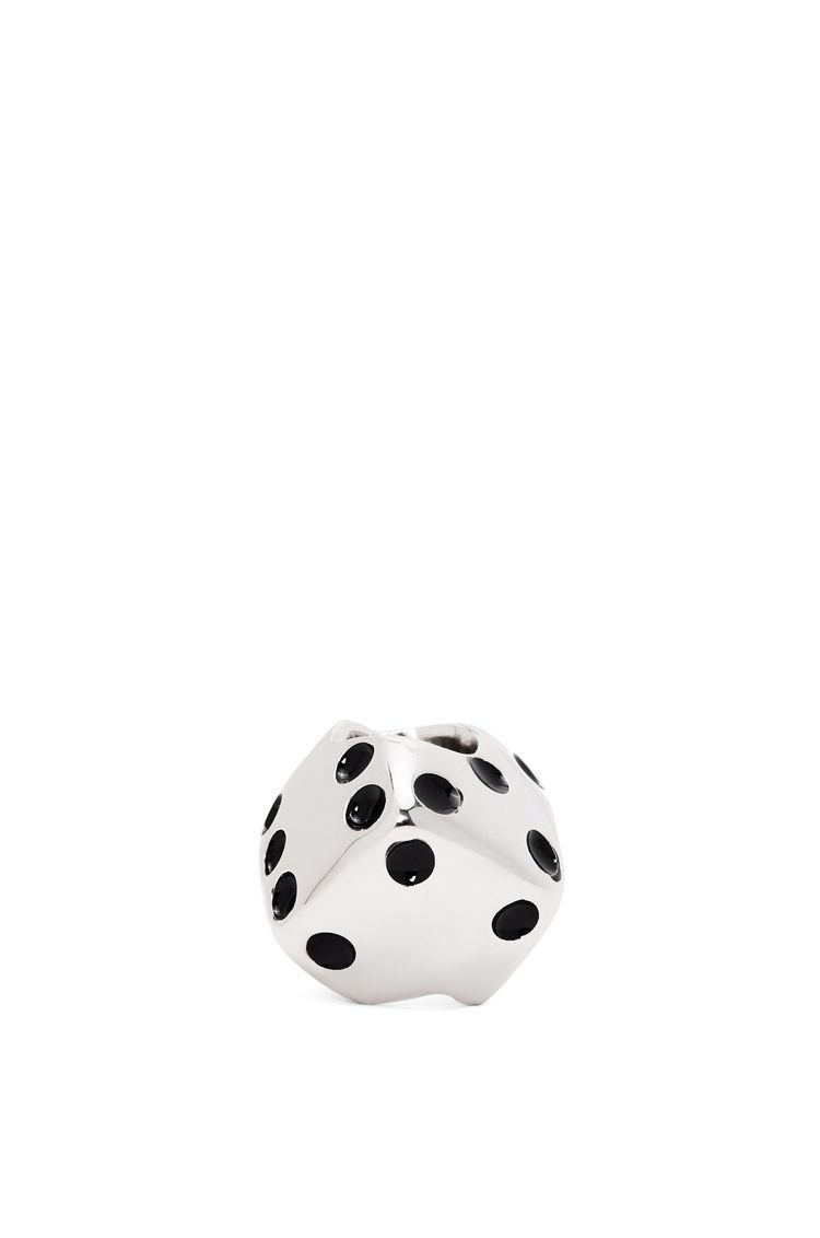 Game dice in brass