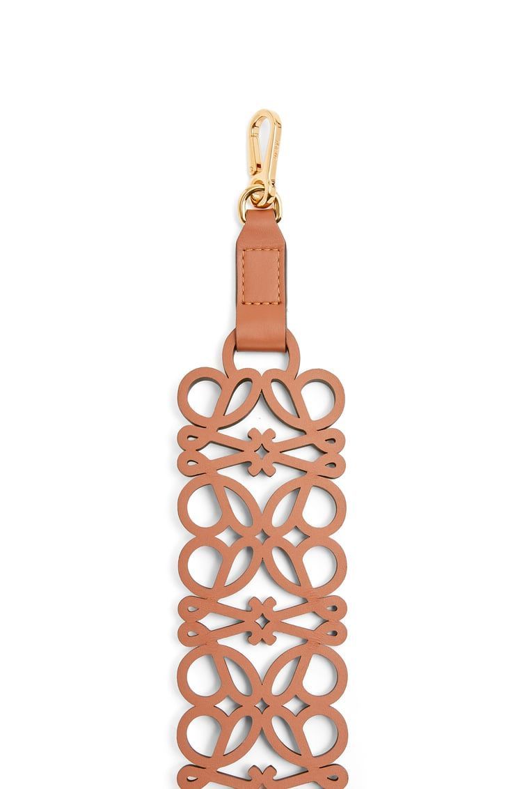 Anagram cut-out strap in smooth calfskin