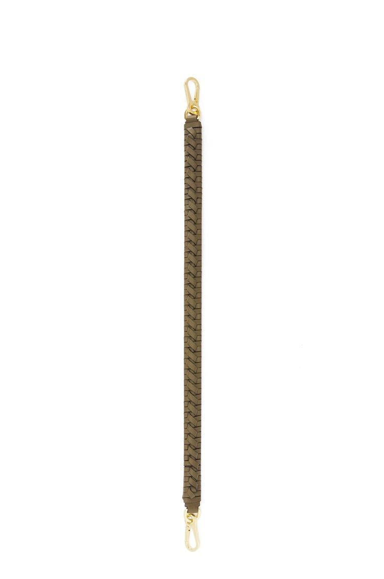 Woven spiral strap in classic calfskin