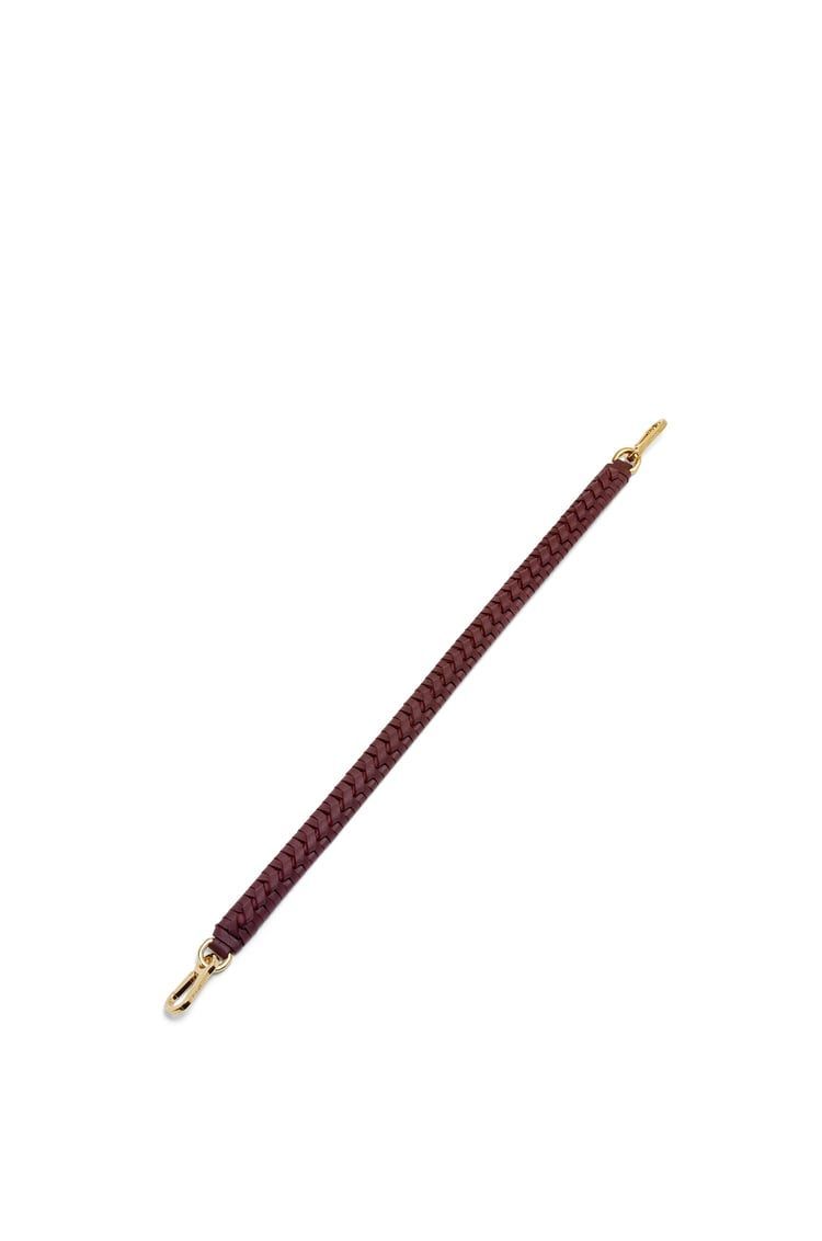 Woven spiral strap in classic calfskin