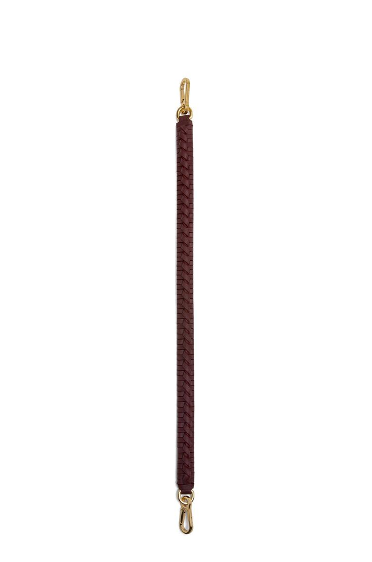 Woven spiral strap in classic calfskin