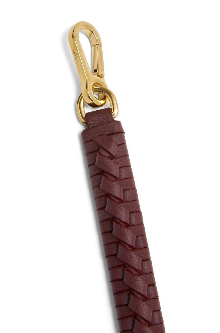 Woven spiral strap in classic calfskin