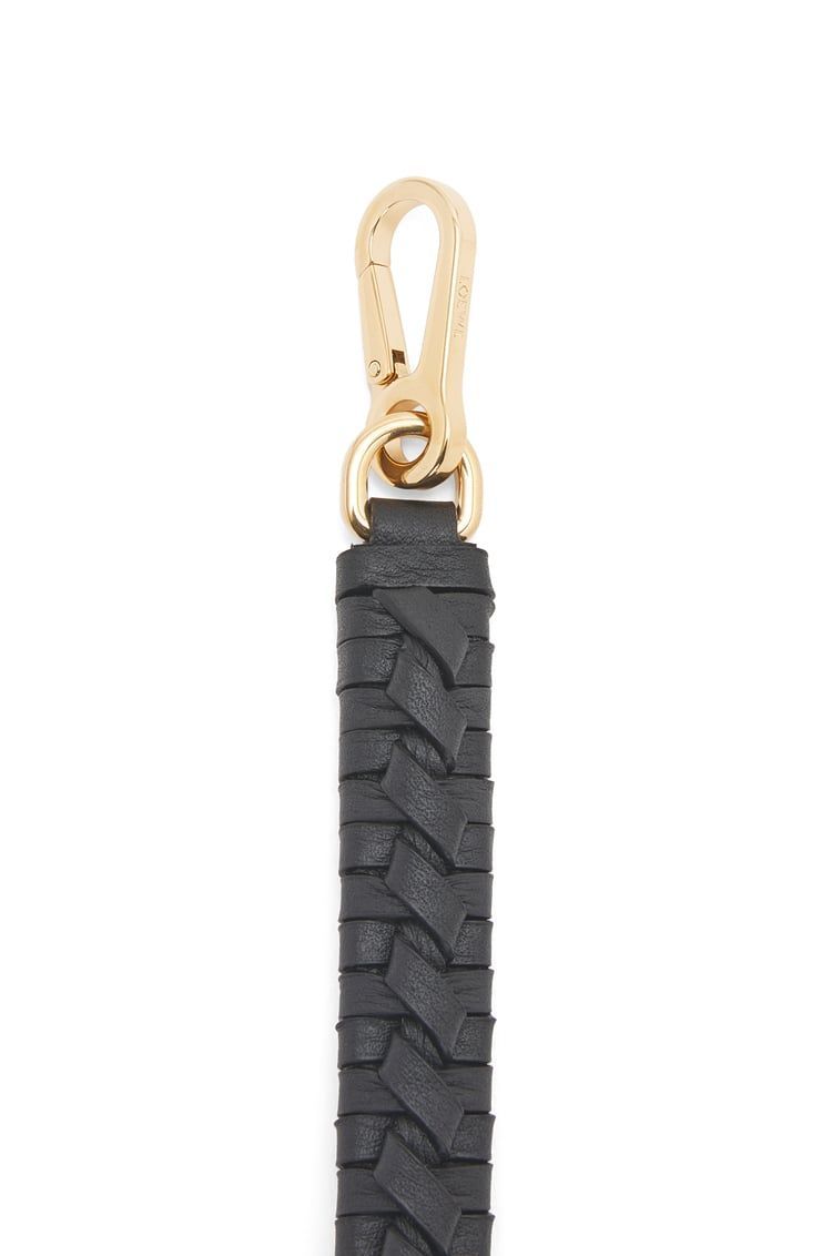 Woven spiral strap in classic calfskin