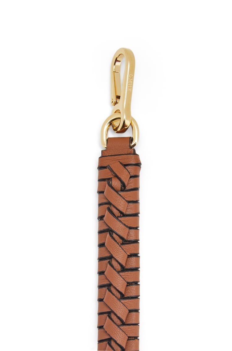Woven spiral strap in classic calfskin
