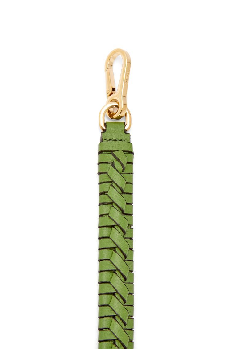 Woven spiral strap in classic calfskin