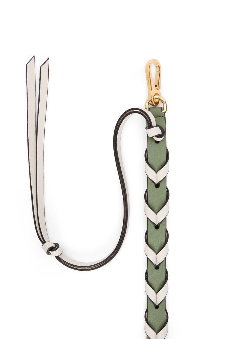 Thin braided strap in classic calfskin