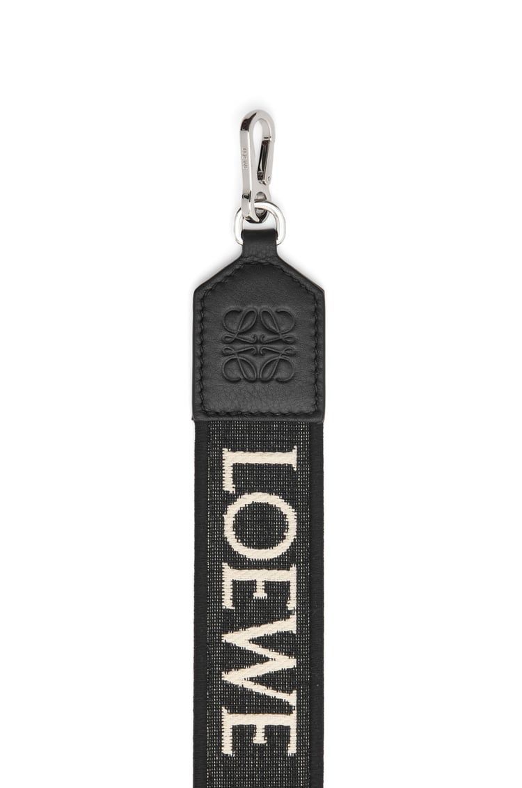 Anagram strap in jacquard and calfskin