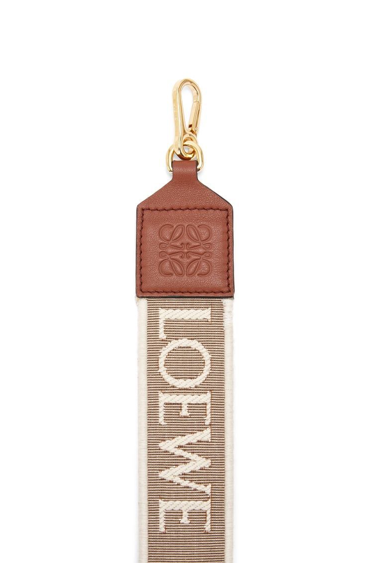 Anagram strap in jacquard and calfskin