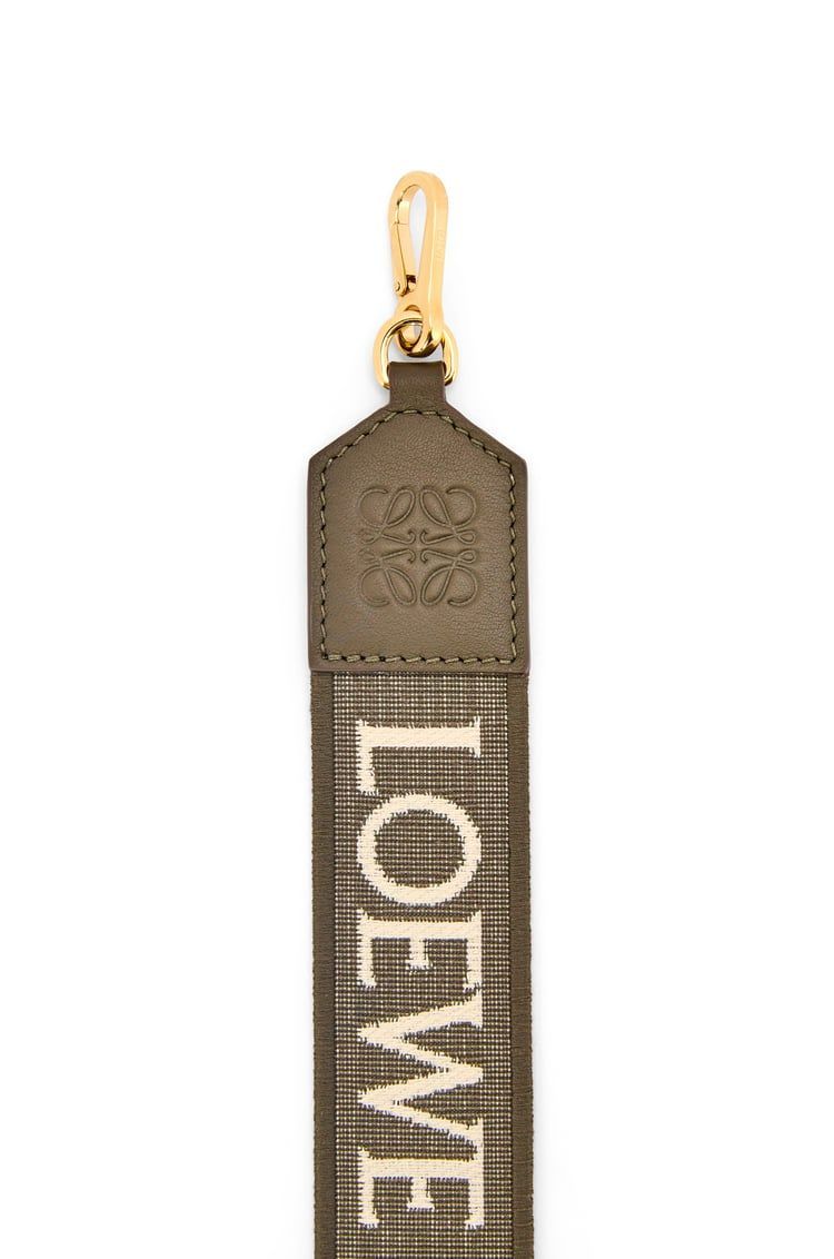 Anagram strap in jacquard and calfskin
