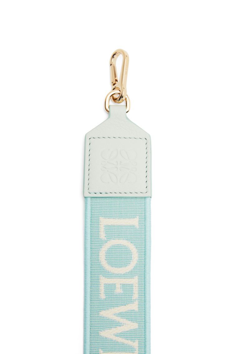 Anagram strap in jacquard and calfskin