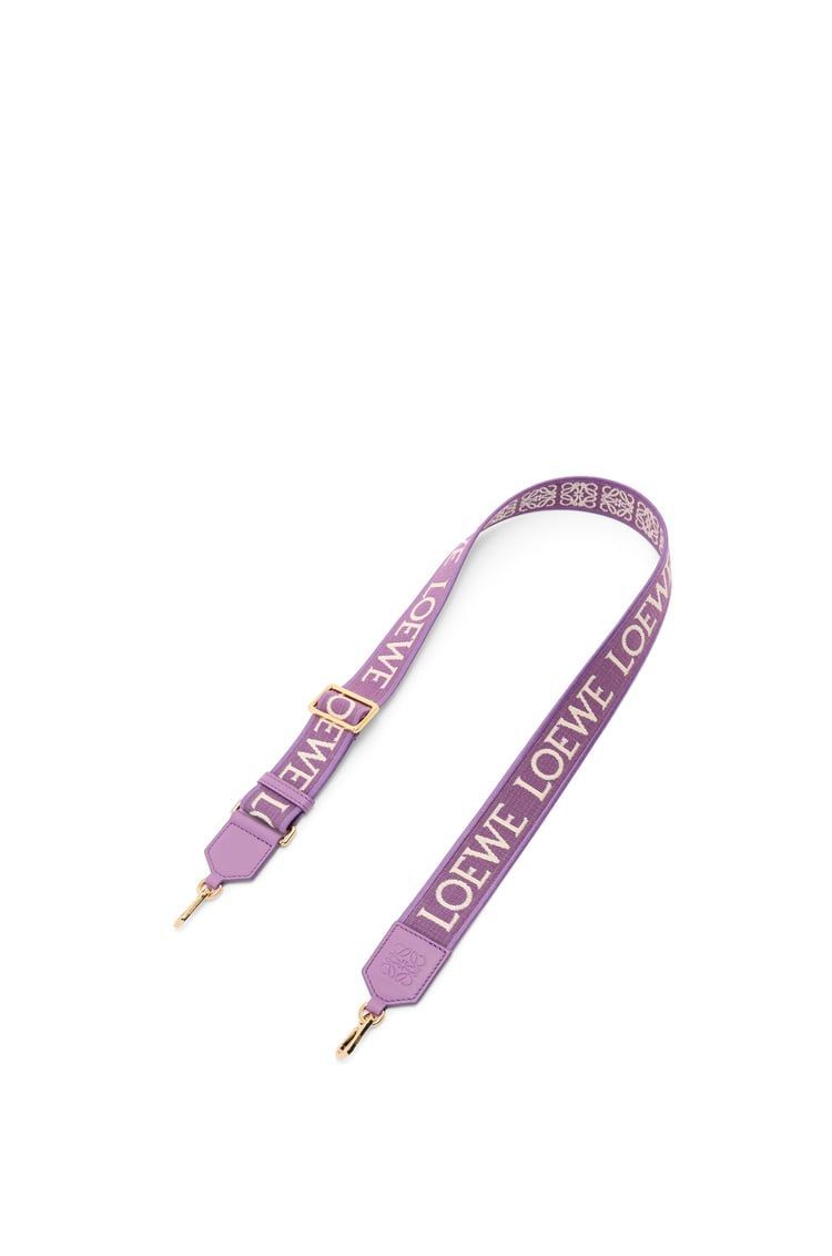 Anagram strap in jacquard and calfskin