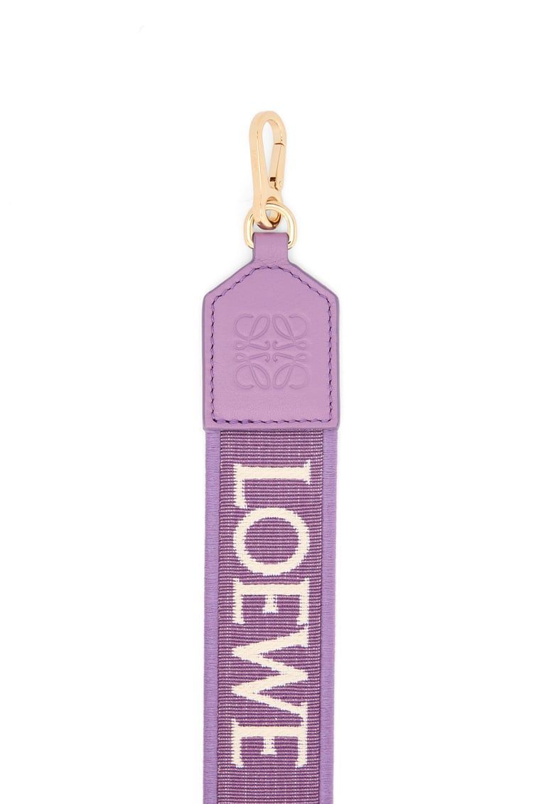 Anagram strap in jacquard and calfskin