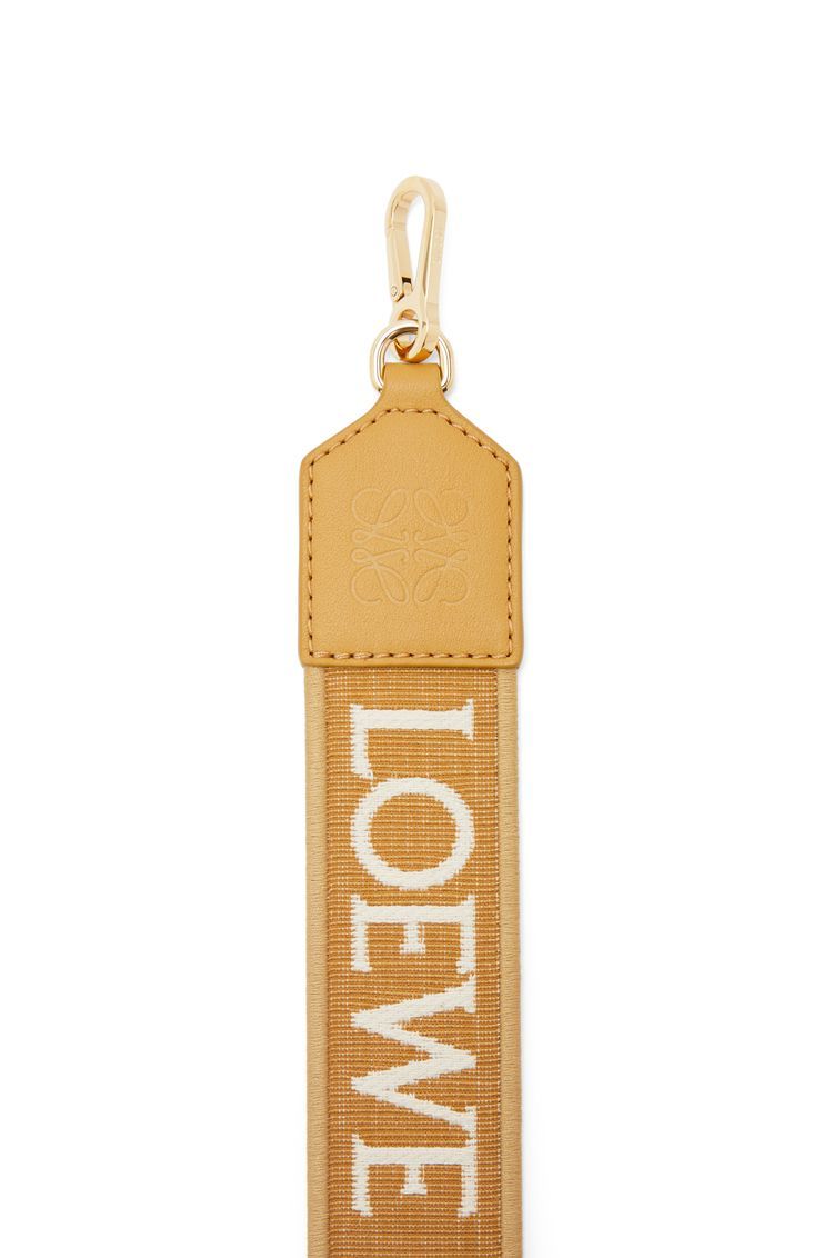 Anagram strap in jacquard and calfskin