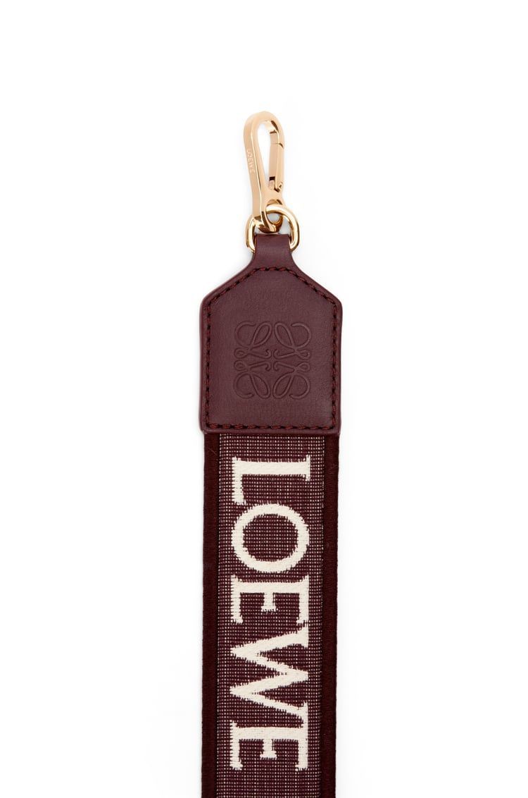 Anagram strap in jacquard and calfskin