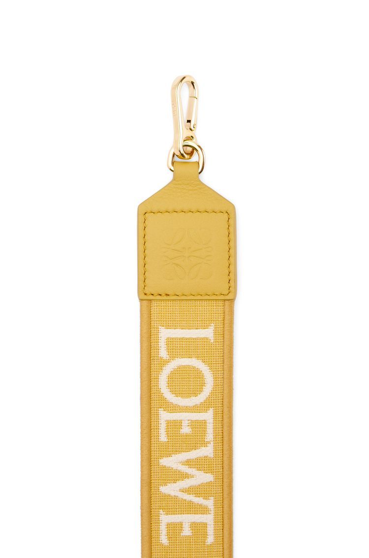 Anagram strap in jacquard and calfskin