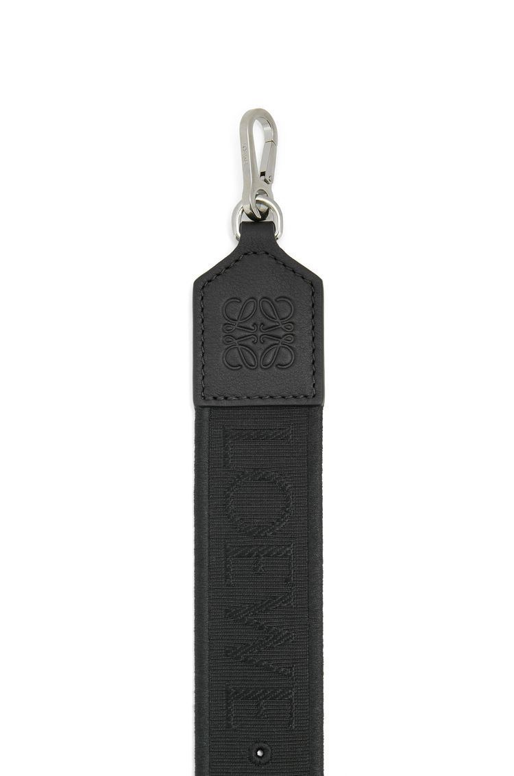 Anagram pin strap in jacquard and classic calfskin