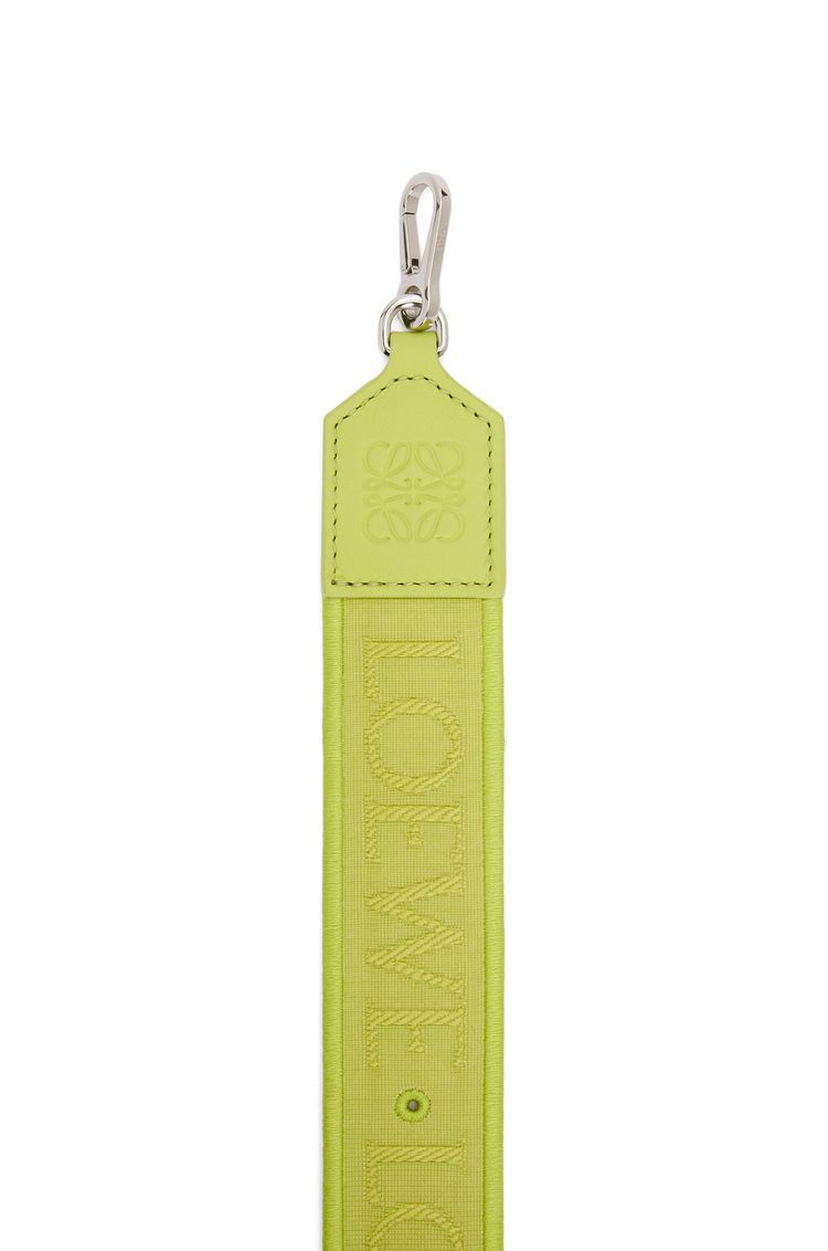Anagram pin strap in jacquard and classic calfskin