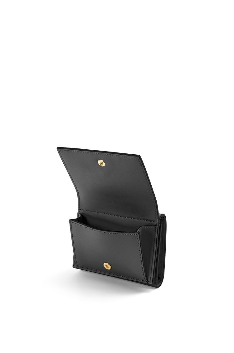 Repeat trifold wallet in embossed silk calfskin