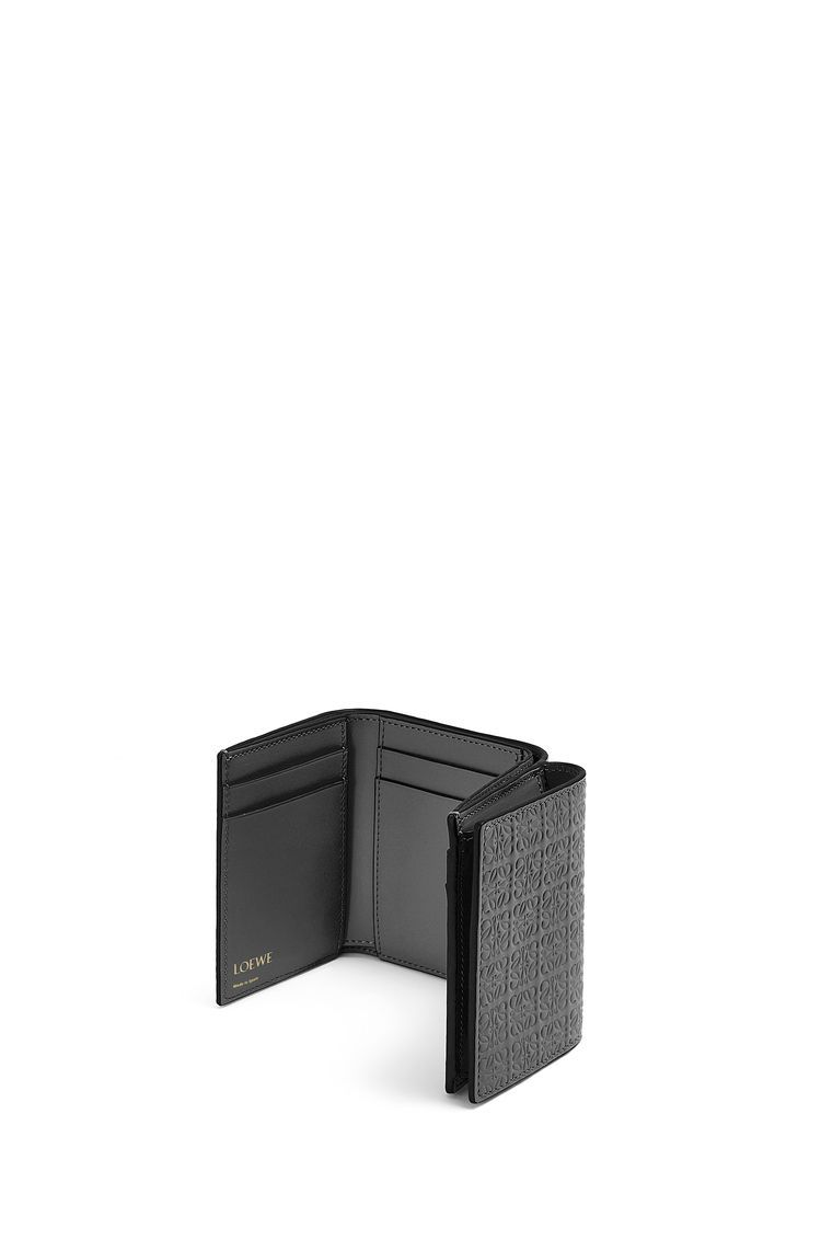 Repeat trifold wallet in embossed silk calfskin
