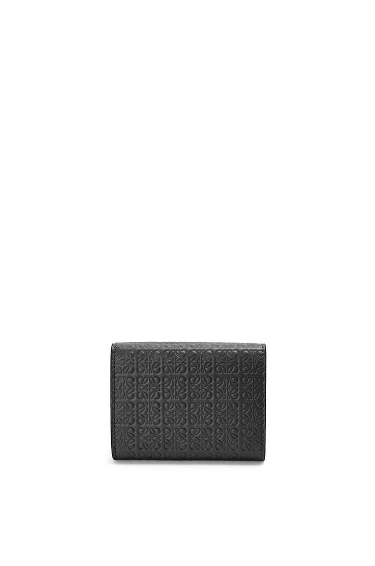 Repeat trifold wallet in embossed silk calfskin