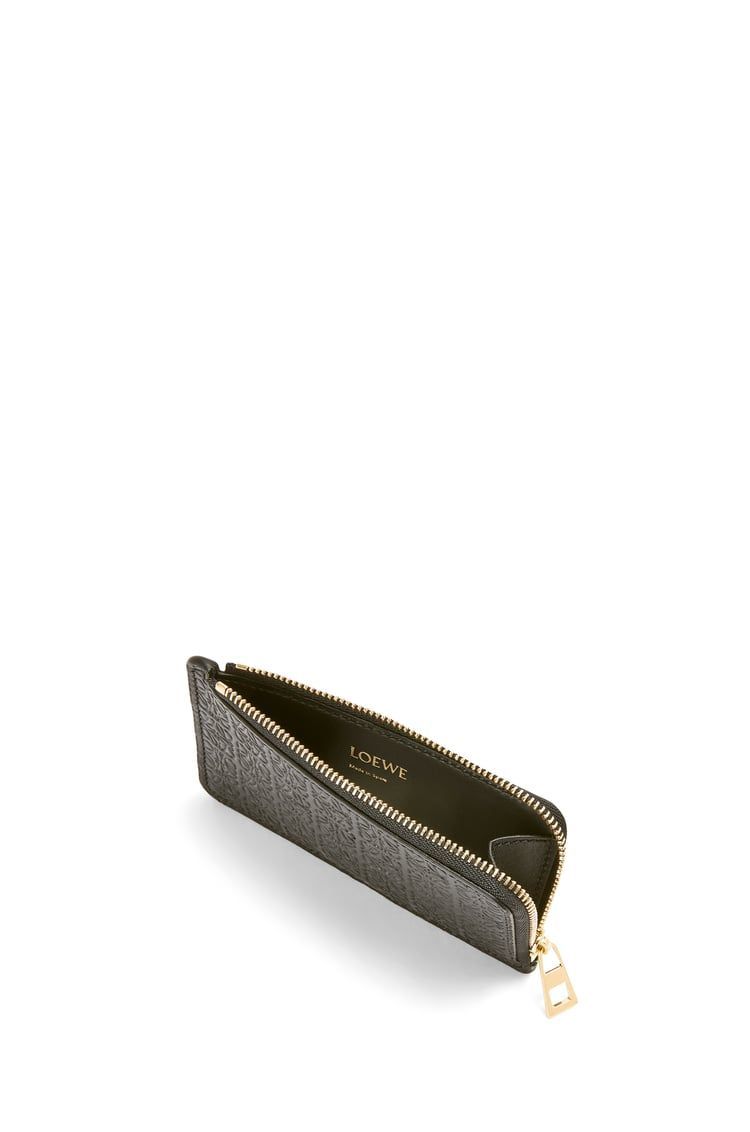 Repeat coin cardholder in embossed silk calfskin