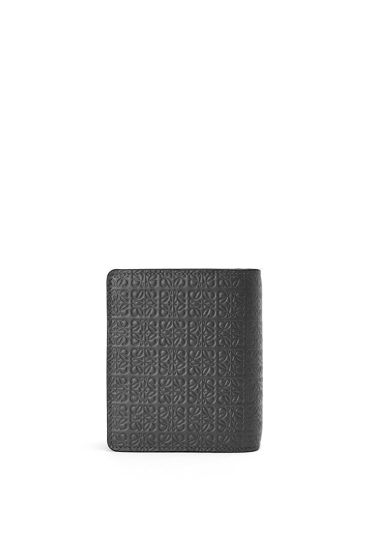 Repeat compact zip wallet in embossed silk calfskin