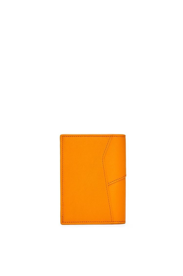Puzzle bifold cardholder in classic calfskin