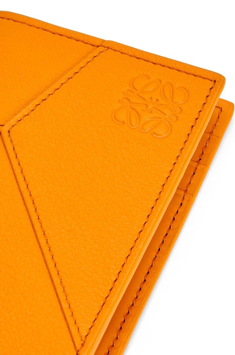 Puzzle bifold cardholder in classic calfskin