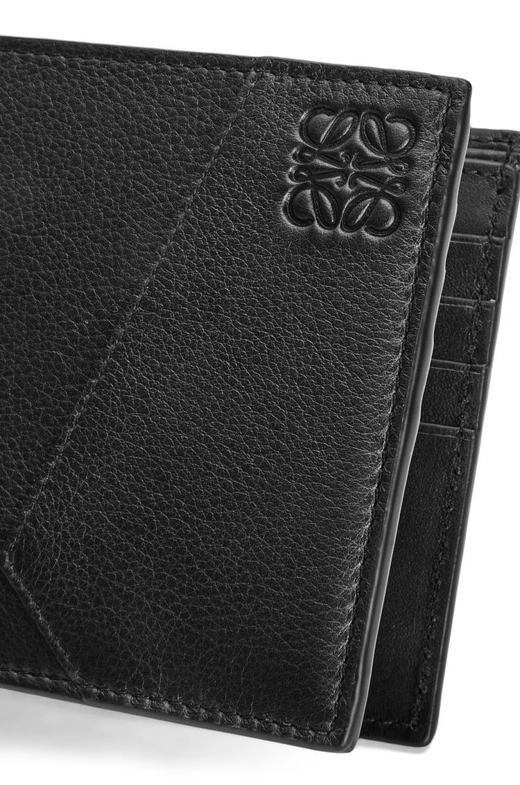 Puzzle bifold wallet in classic calfskin