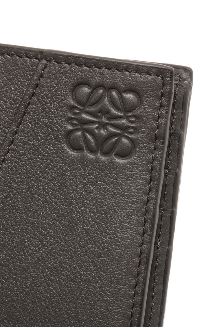 Puzzle bifold wallet in classic calfskin