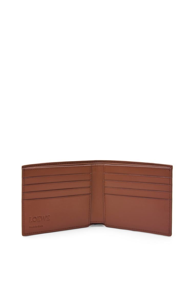 Puzzle bifold wallet in classic calfskin