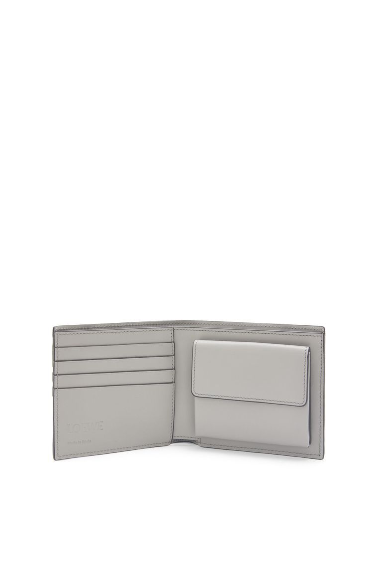 Puzzle bifold coin wallet in classic calfskin