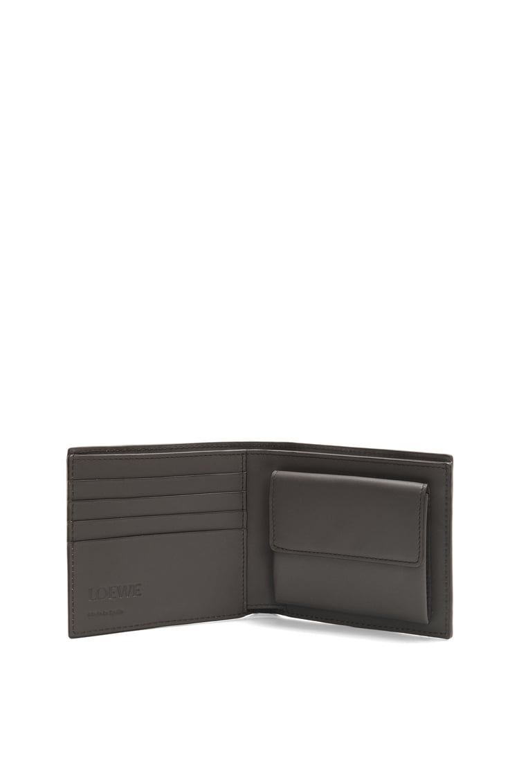 Puzzle bifold coin wallet in classic calfskin