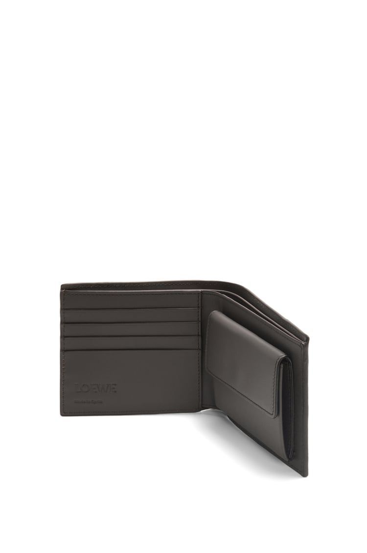 Puzzle bifold coin wallet in classic calfskin