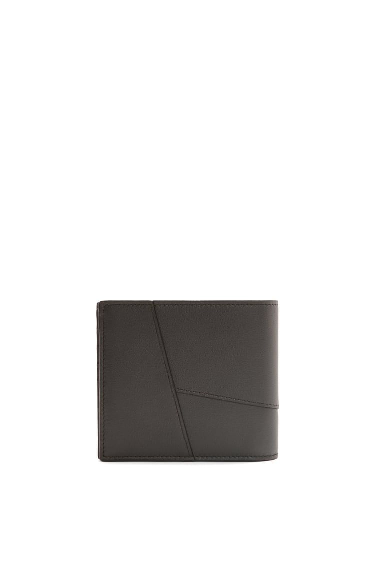Puzzle bifold coin wallet in classic calfskin