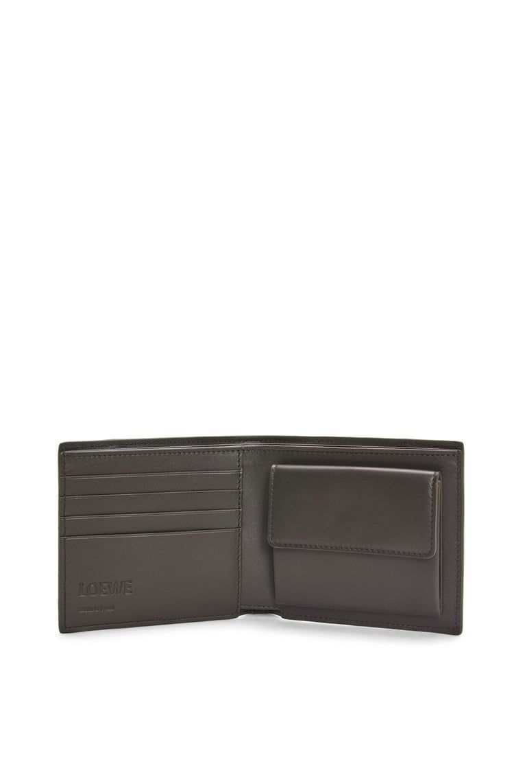 Puzzle bifold coin wallet in classic calfskin