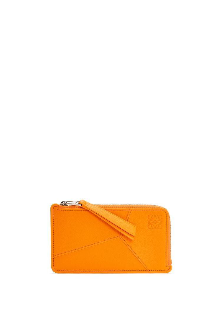 Puzzle long coin cardholder in classic calfskin