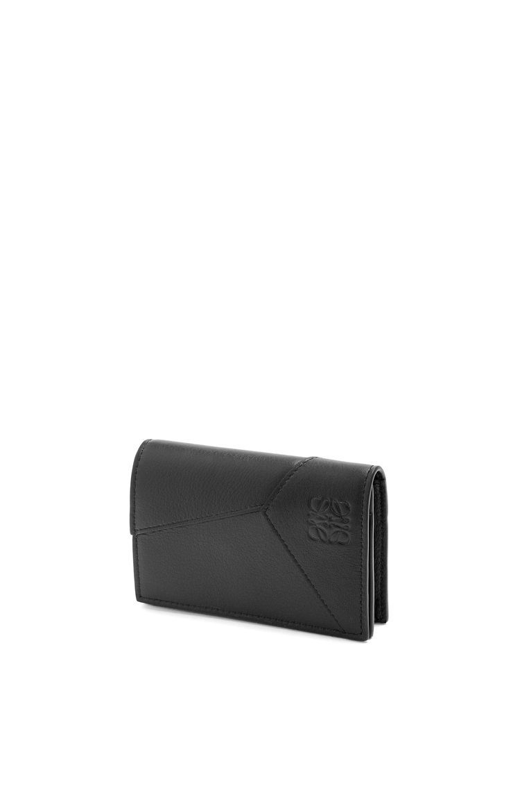 Puzzle business cardholder in classic calfskin