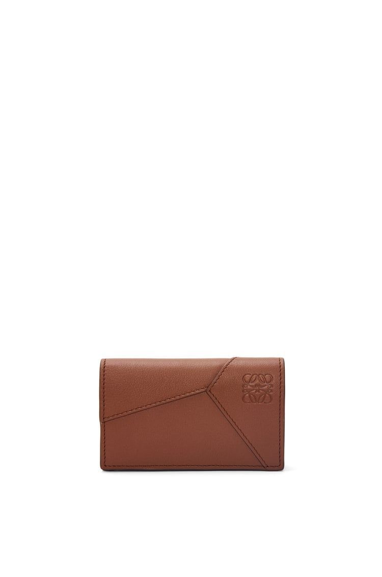 Puzzle business cardholder in classic calfskin