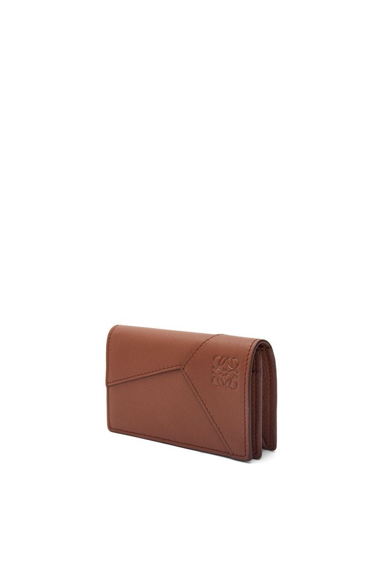 Puzzle business cardholder in classic calfskin