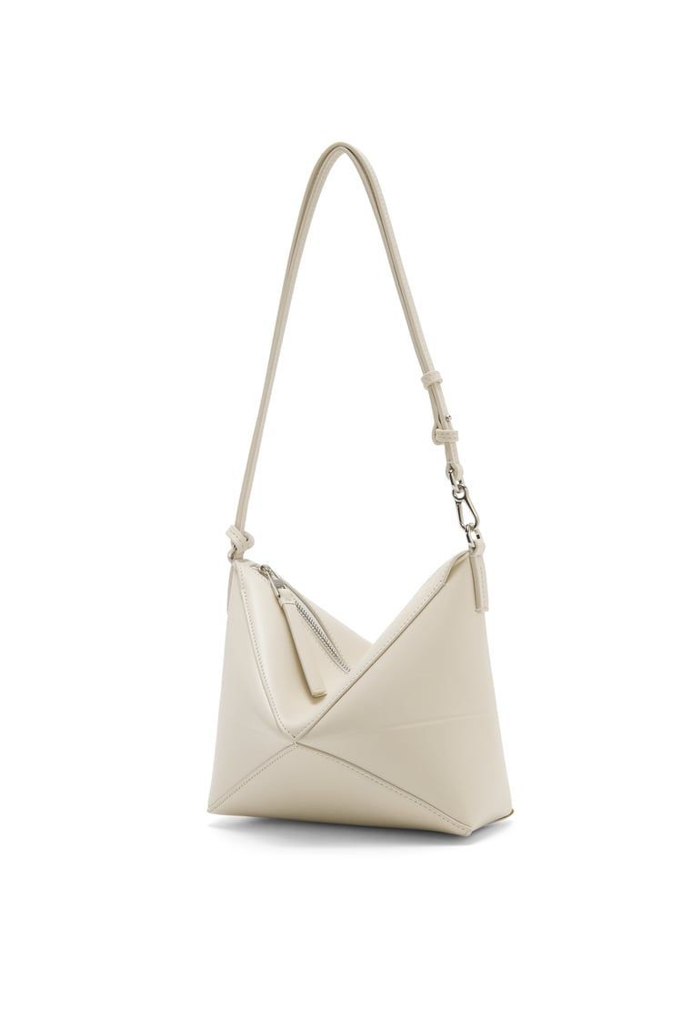 Puzzle Fold pouch in shiny nappa calfskin