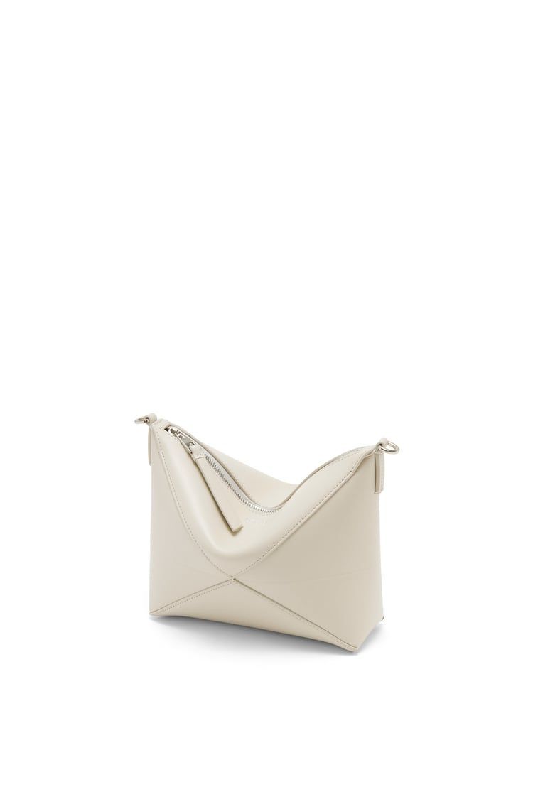 Puzzle Fold pouch in shiny nappa calfskin