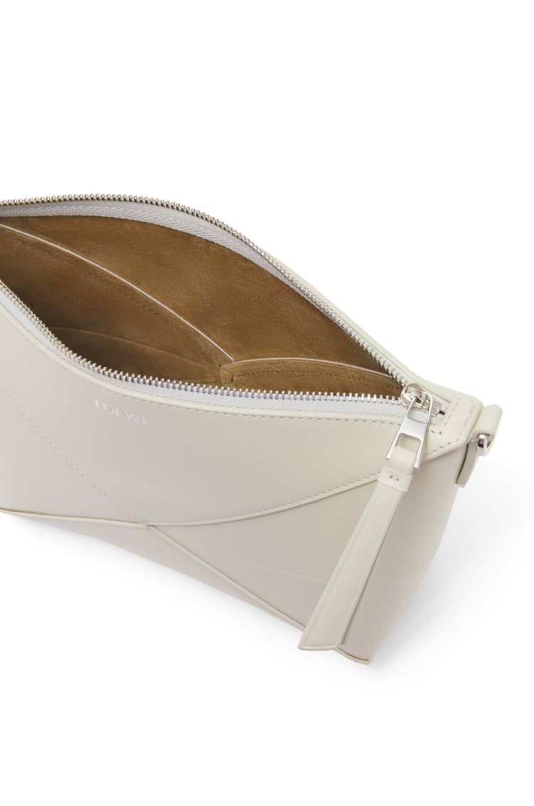 Puzzle Fold pouch in shiny nappa calfskin